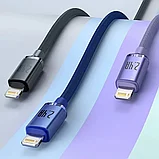 Кабель Baseus Crystal Shine CW-FXP USB - Lightning 2.4A 1.2м Чёрный, фото 2