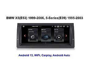 Штатная магнитола TS18 10" для BMW X5 E53, 5-Series E39