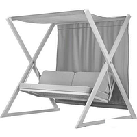 Садовые качели ПИК Сакура XXL ( каркас - серый, тент - серый, сиденье - серый), 2315х1500х1910 мм