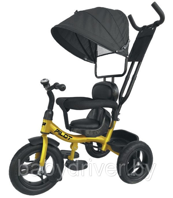 Детский велосипед трехколесный Trike Pilot PTA1GB (чёрно-золотой)