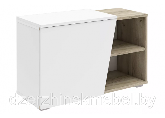 Тумба для обуви Одри 458.02 Дуб крафт/Белый