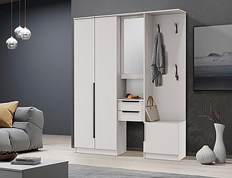 Прихожая Дебют 5 кашемир/белый  (1,6м)