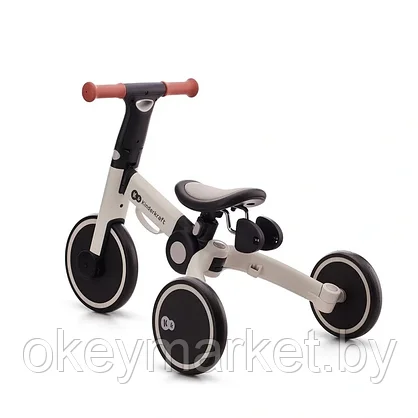 Складной детский велосипед-беговел Kinderkraft 4Trike | Silver Grey, фото 3