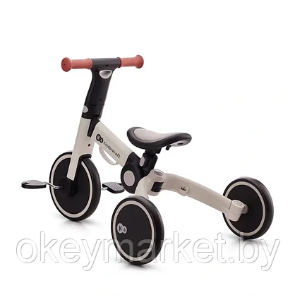 Складной детский велосипед-беговел Kinderkraft 4Trike | Silver Grey, фото 2