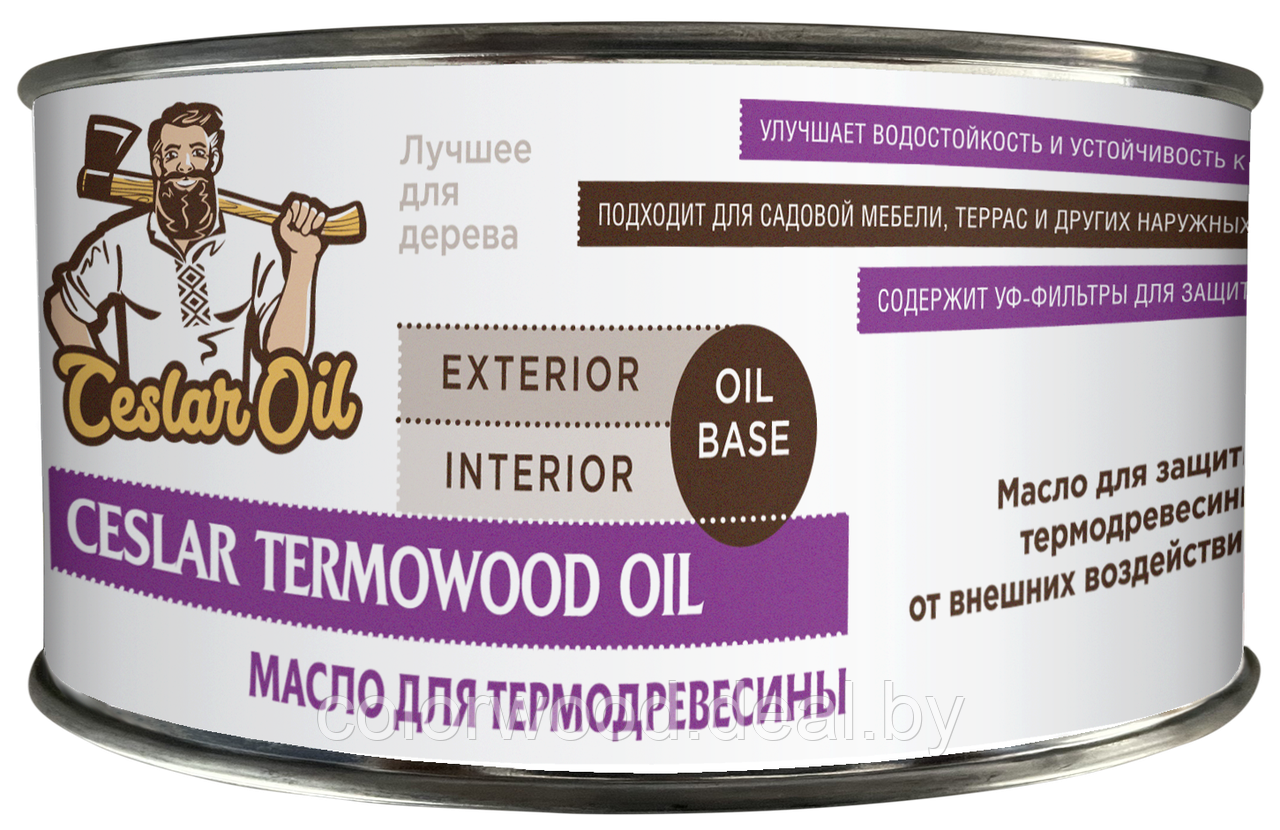Масло Ceslar TermoWood Oil для термодревесины 0.45л
