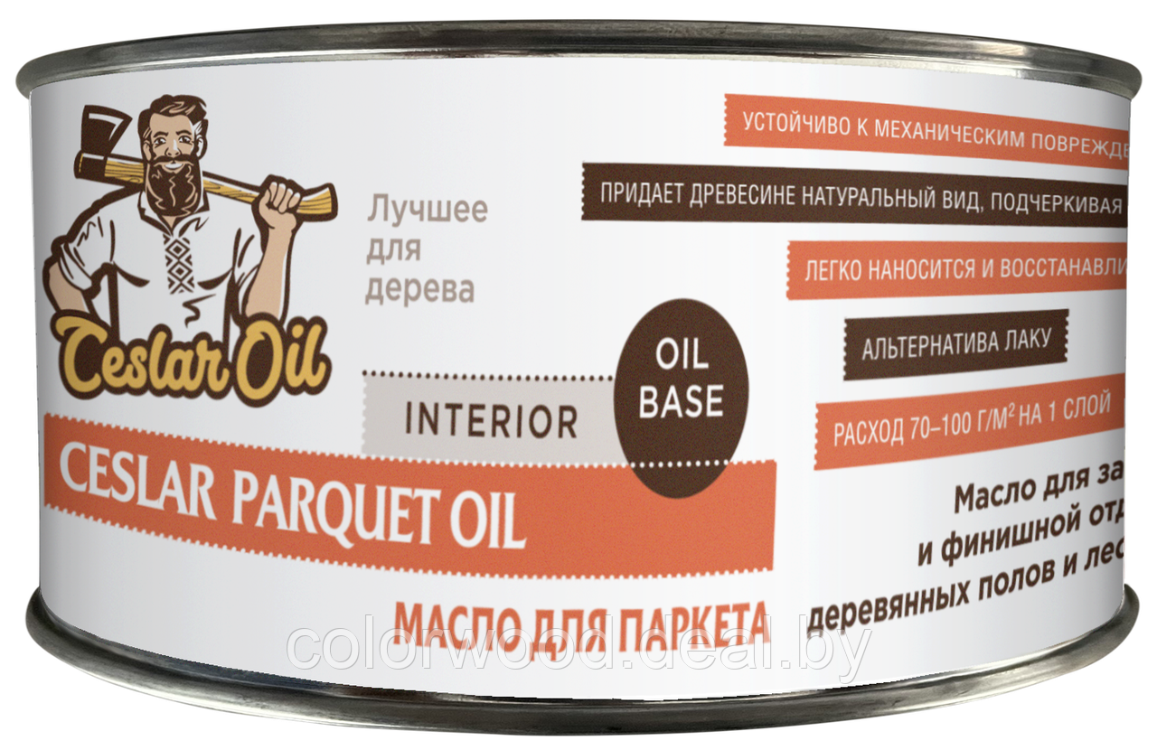 Масло Parquet Oil бесцветное полуглянцевое 0,45л