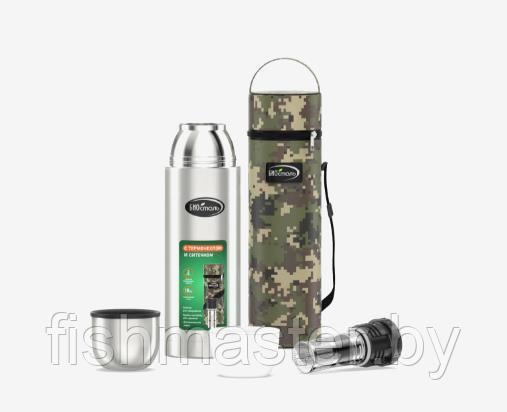 Термос БИОСТАЛЬ-ОХОТА NBP-Z у/г Ситечко Термочехол