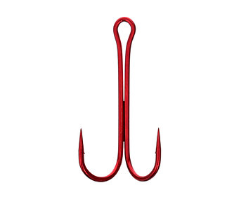 Двойник FLAGMAN Double Hook Long SS Red №8 5шт