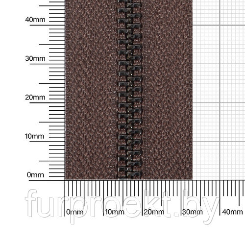 Молния № 5 металл-ая двухсторонняя бл/никель полир 304 М