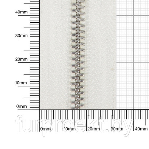 Молния № 5 металл-ая двухсторонняя никель полир 102 М