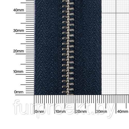 Молния № 5 металл-ая двухсторонняя никель полир 226 М