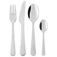 IKEA/ ДРАГОН Столовый набор,24 предмета, нержавеющ сталь