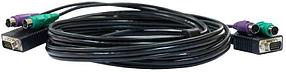 Кабель D-Link DKVM-CB3/A3A 3м, многожильный, черный