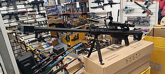 Орбизбольная винтовка Barret M82A1 оптика, сошки с автоматическим режимом. Орбиган Баретт