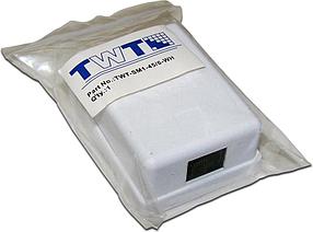 Розетка Lanmaster (TWT-SM1-45/6-WH) настен.RJ45 1 кат.6 UTP бел.