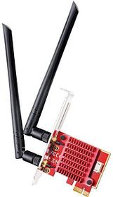 Сетевой адаптер CUDY WE3000S Wi-Fi 6E + Bluetooth 5.2 PCI Express АХ5400  (ант.внеш.съем) 2ант.