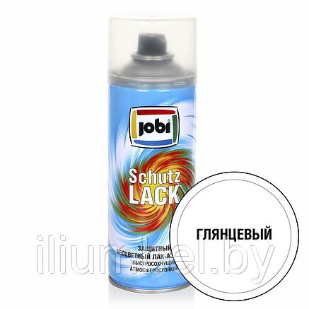 Лак акриловый аэрозольный JOBI глянцевый бесцветный 520мл / 270г, фото 2