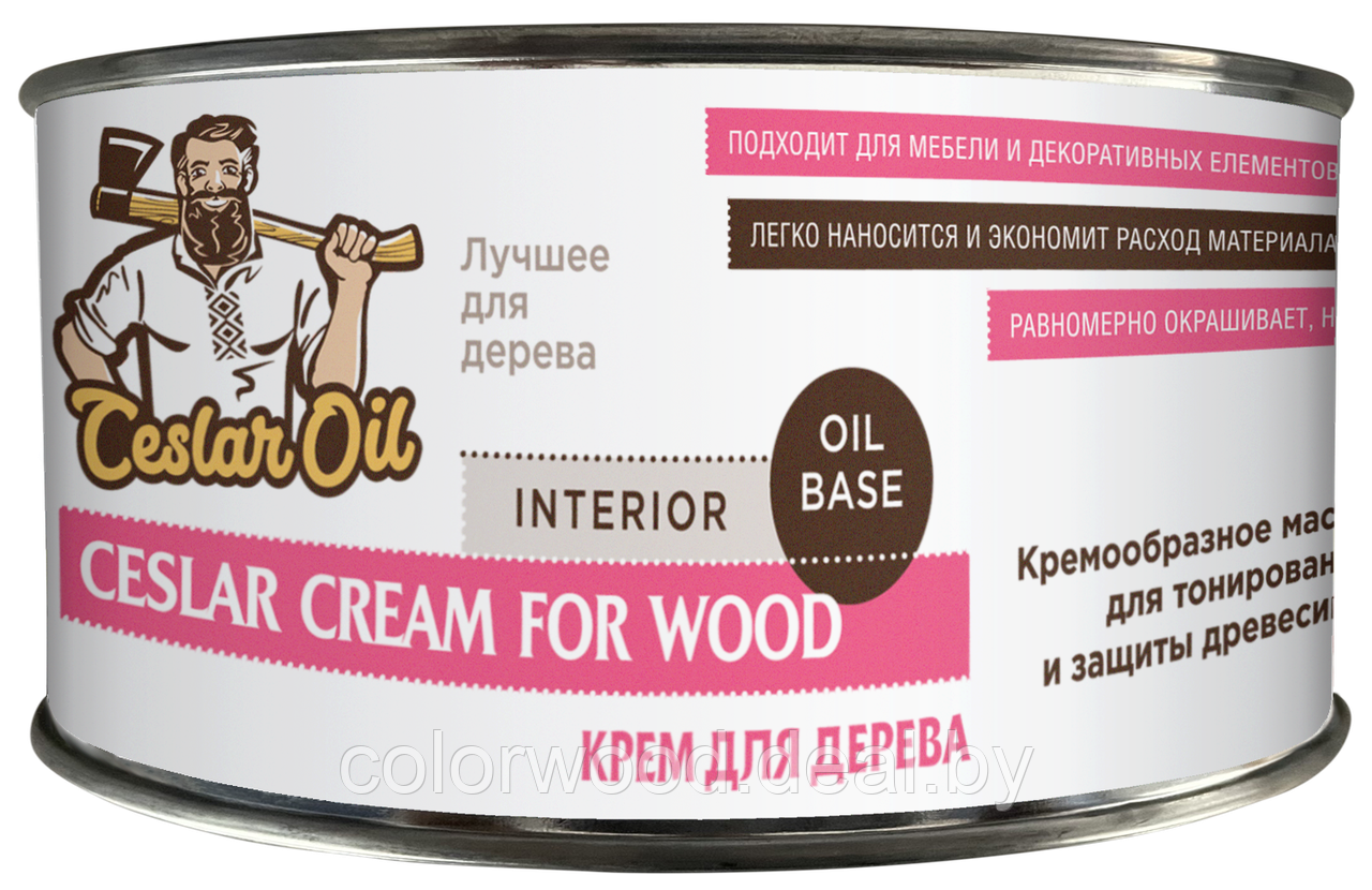 Масло для дерева Cream for wood oil -0,45л прозрачное