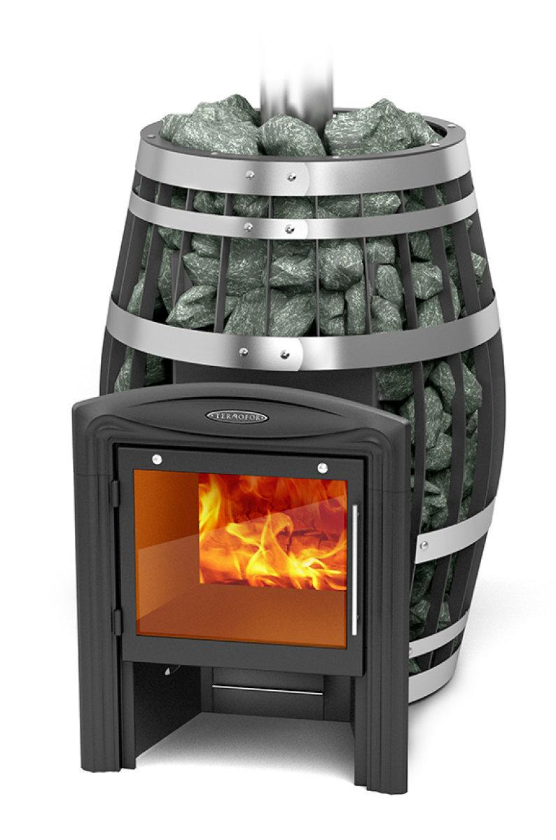 Печь для бани TMF Саяны XXL 2015 Carbon Витра ЗК ТО