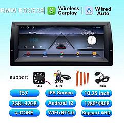 Штатная магнитола Android 10" TS7 2/32GB для BMW X5(E53), 5-Series(E39)