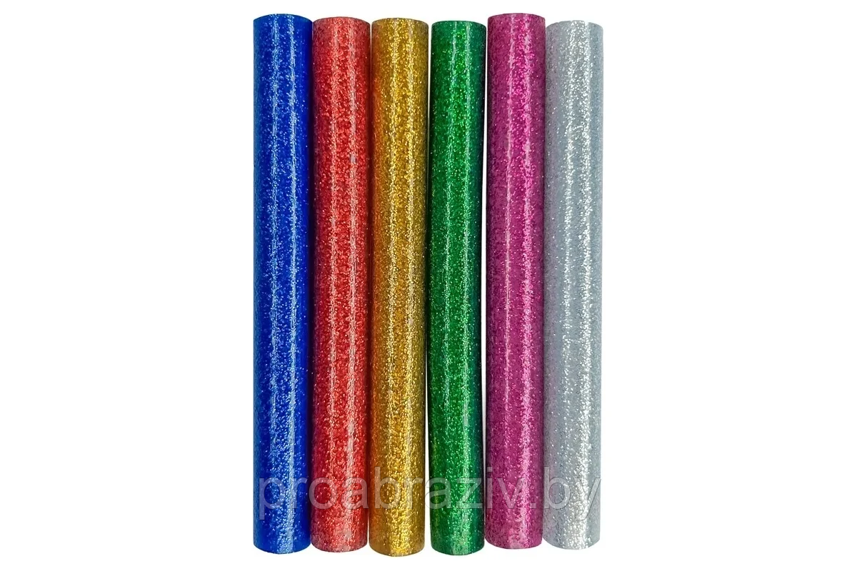Цветные клеевые стержни 11x100 мм Vertextools 6 шт