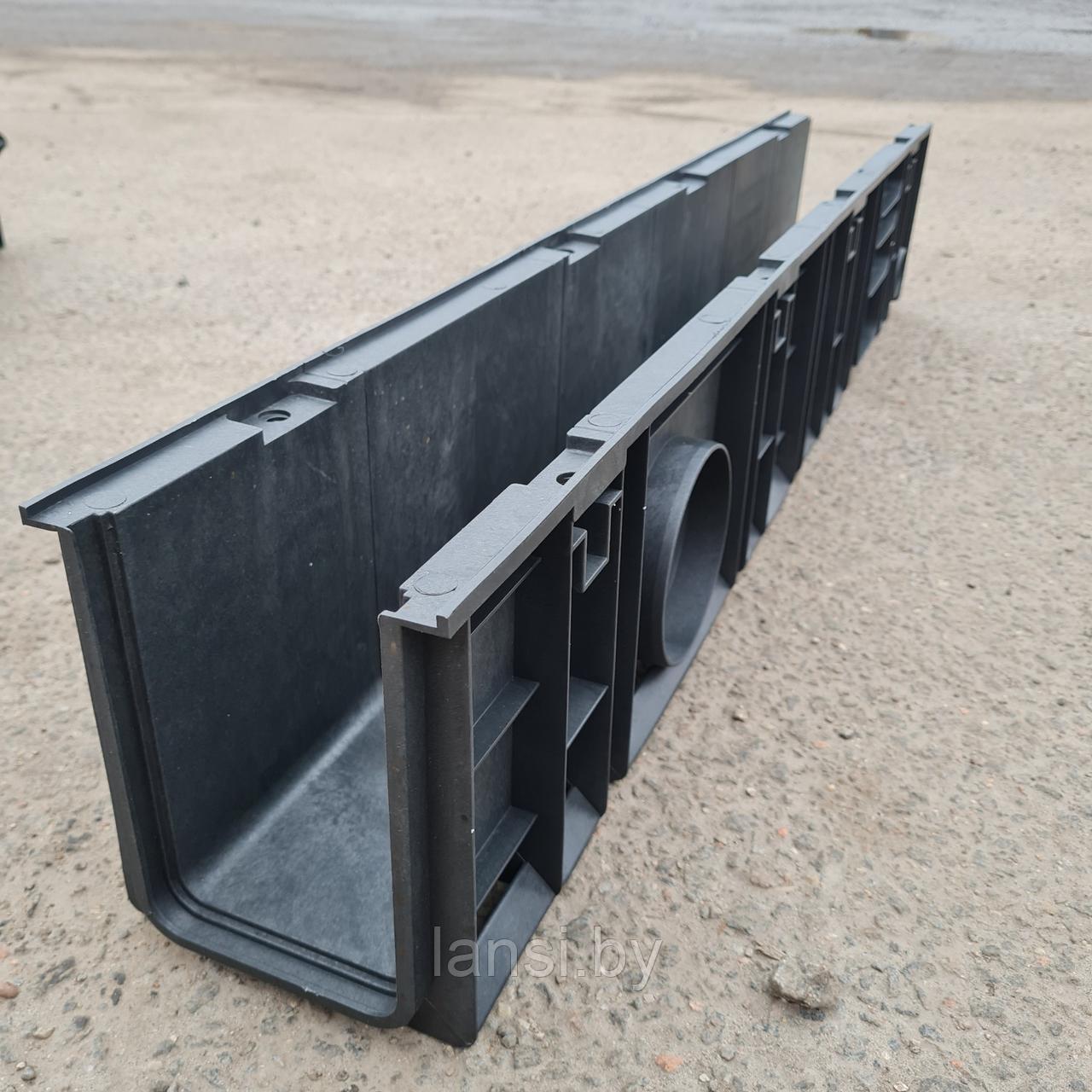 Лоток водоотводный пластиковый DN100 (4)