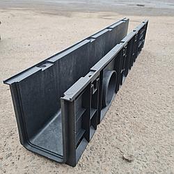 Лоток водоотводный пластиковый  DN100 (4)