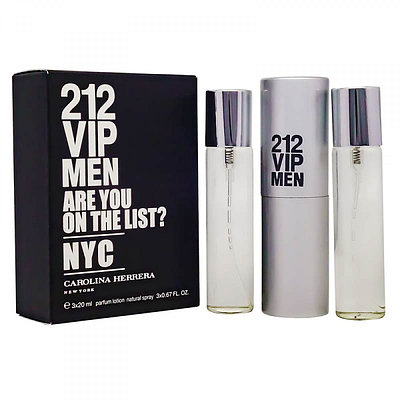 Парфюмерный набор Carolina Herrera 212 VIP Men / edp 3*20 ml