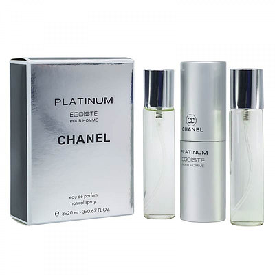Парфюмерный набор Chanel Egoiste Platinum / edp 3*20 ml