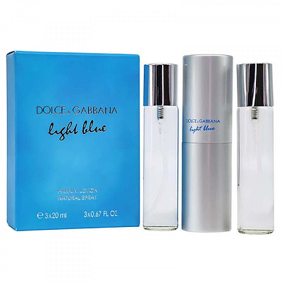 Парфюмерный набор D&G Dolce & Gabbana Light Blue / edp 3*20 ml