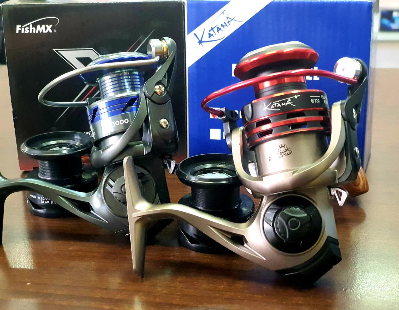 Легендарная FishMx Katana BT (9+1) бордово-металлического цвета 4000