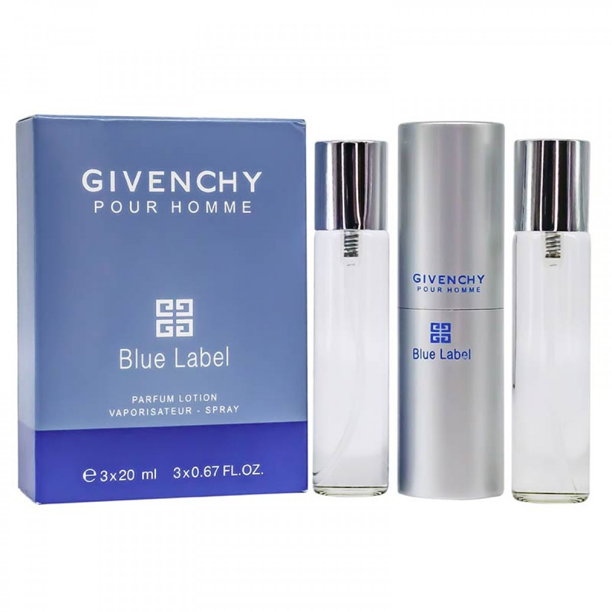 Парфюмерный набор Givenchy Blue Label Pour Homme / edp 3*20 ml