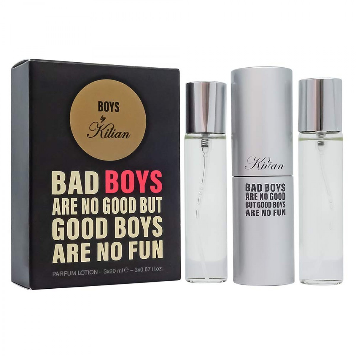 Парфюмерный набор Kilian Bad Boys Are No Good But Good Boys Are No Fun / edp 3*20 ml