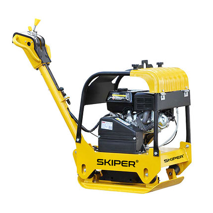 Виброплита SKIPER C160L-W (Loncin 9.0л.с., плита 65х42см., 30.5кН, 15м/мин, реверс, колеса), фото 2