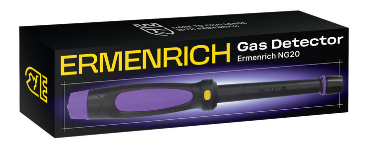 Детектор газа Ermenrich NG20 (500/2000ppm, 200 замеров, фиолетовый), фото 2