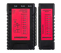 Тестер кабельный Ermenrich NetGeeks NP10 (RJ11/45, PoE, STP/UTP 5/6 катег., телефонный), фото 3