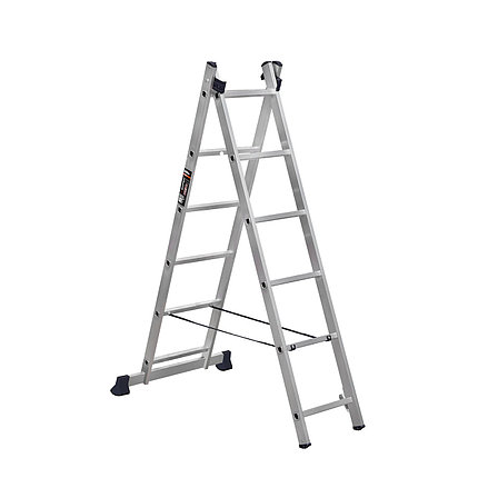 Лестница двухсекционная алюминиевая SKIPER VL2-6 (2x6шт, 171/256см, 150кг, ширина 42см), фото 2