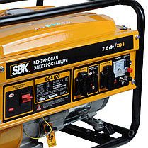 Электростанция SBK BG4100 (2.8кВт, 2х230В/16А/2.5кВт, 12В, бак 15.0л), фото 2