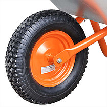 Тачка строительная BRADO 1x150 OPTIMA (до 150л, до 250 кг, 1х4.00-8, пневмо , ось 16*125), фото 3