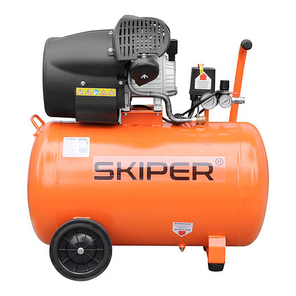 Воздушный компрессор SKIPER AR100V (до 440 л/мин, 8 атм, 100 л, 230 В, 2.2 кВт), фото 2