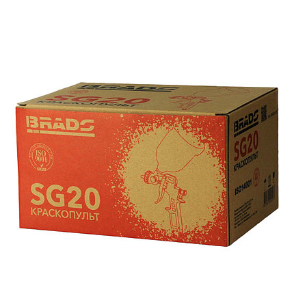 Краскопульт BRADO SG20 (1,5мм; 3,5-5 бар; 0,6л) (аналог SG04), фото 2