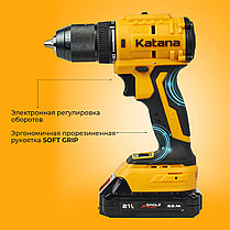 Дрель-шуруповерт аккумуляторный Katana HD Line BCD 5500 (21В,Бесщеточн.,2акк,2А/ч,Li-ion,10бит,кейс), фото 3
