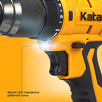 Дрель-шуруповерт аккумуляторный Katana HD Line BCD 5500 (21В,Бесщеточн.,2акк,2А/ч,Li-ion,10бит,кейс), фото 3