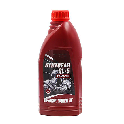 FAVORIT Syntgear SAE 75W-90 GL-5 /Масло полусинтетическое трансмиссионное 1л, фото 2