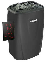 Электрическая печь HARVIA Moderna V45XE Black с выносным пультом в комплекте