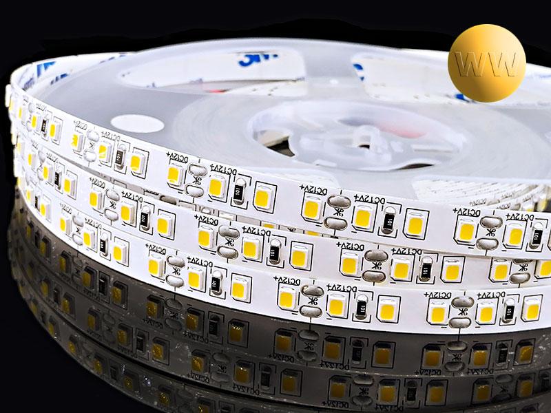 Светодиодная лента SMD 2835 120LED 12W 12V IP33 HIGH CLASS белый тёплый