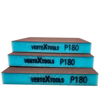 Губка абразивная шлифовальная Vertextools 120х98х13мм Р180 3шт