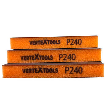 Губка абразивная шлифовальная Vertextools 120х98х13мм Р240 3шт