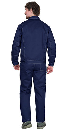 Костюм СИРИУС-ФАВОРИТ куртка, п/к, темно-синий со светло-серым, фото 2