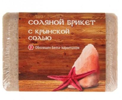 Соляной брикет "Соляная Баня" из "Крымской розовой соли" вес 1,35 кг